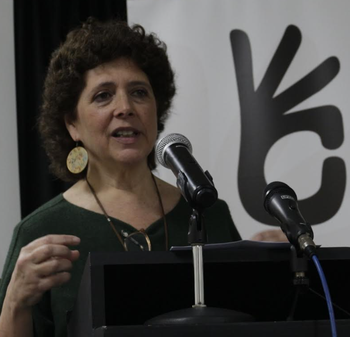 Nuria Suárez, portavoz de Recortes Cero y candidata a las primarias para las elecciones europeas