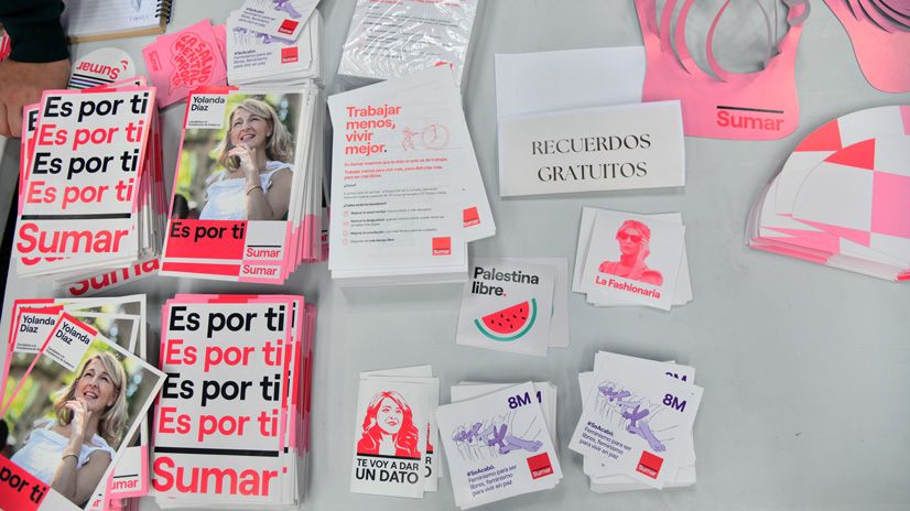 Asamblea constituyente de Sumar en la Nave de Madrid, foto Agustín Millán