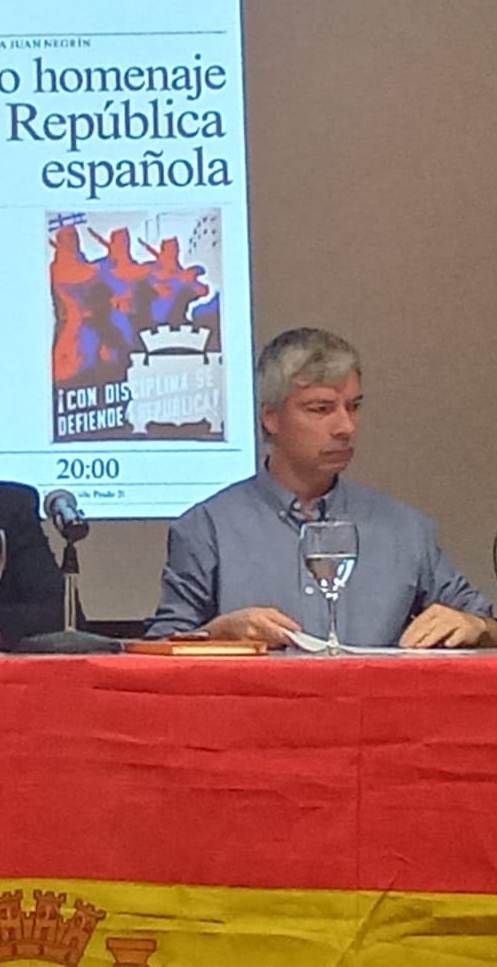 Miguel Pastrana durante el acto público (Foto, Luis Miguel Rico Quintana)