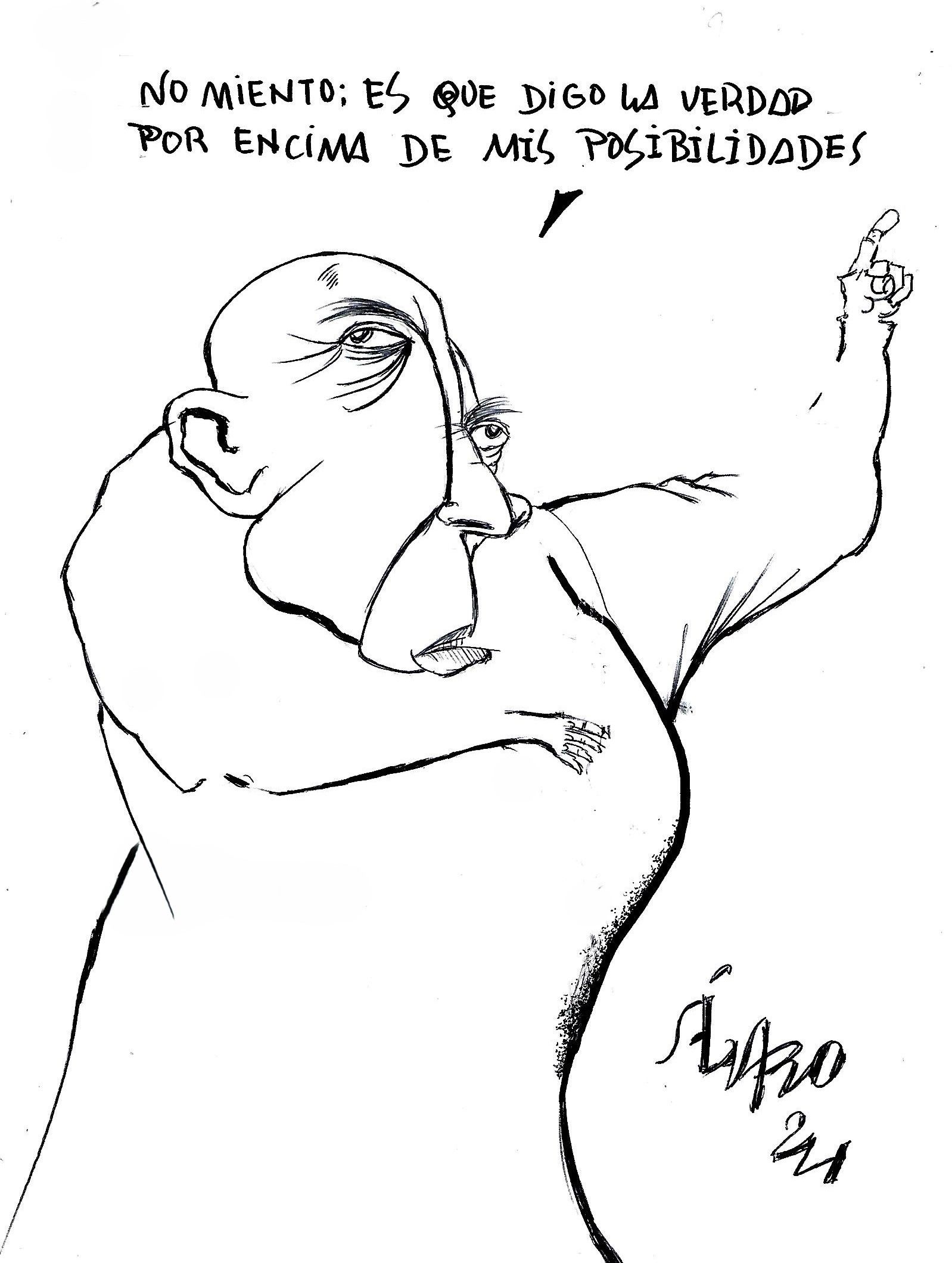 Justificándose.