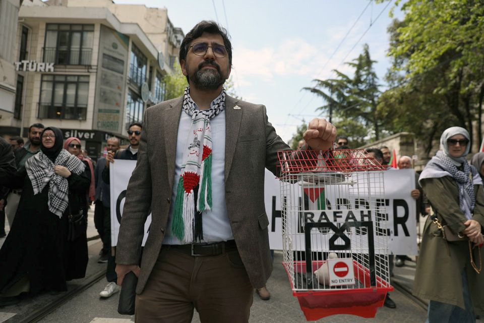 Manifestación en Estambul, Flotilla de la Libertad