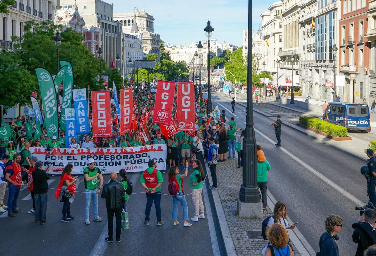 Manifestación de la enseñanza pública, foto Agustín Millán