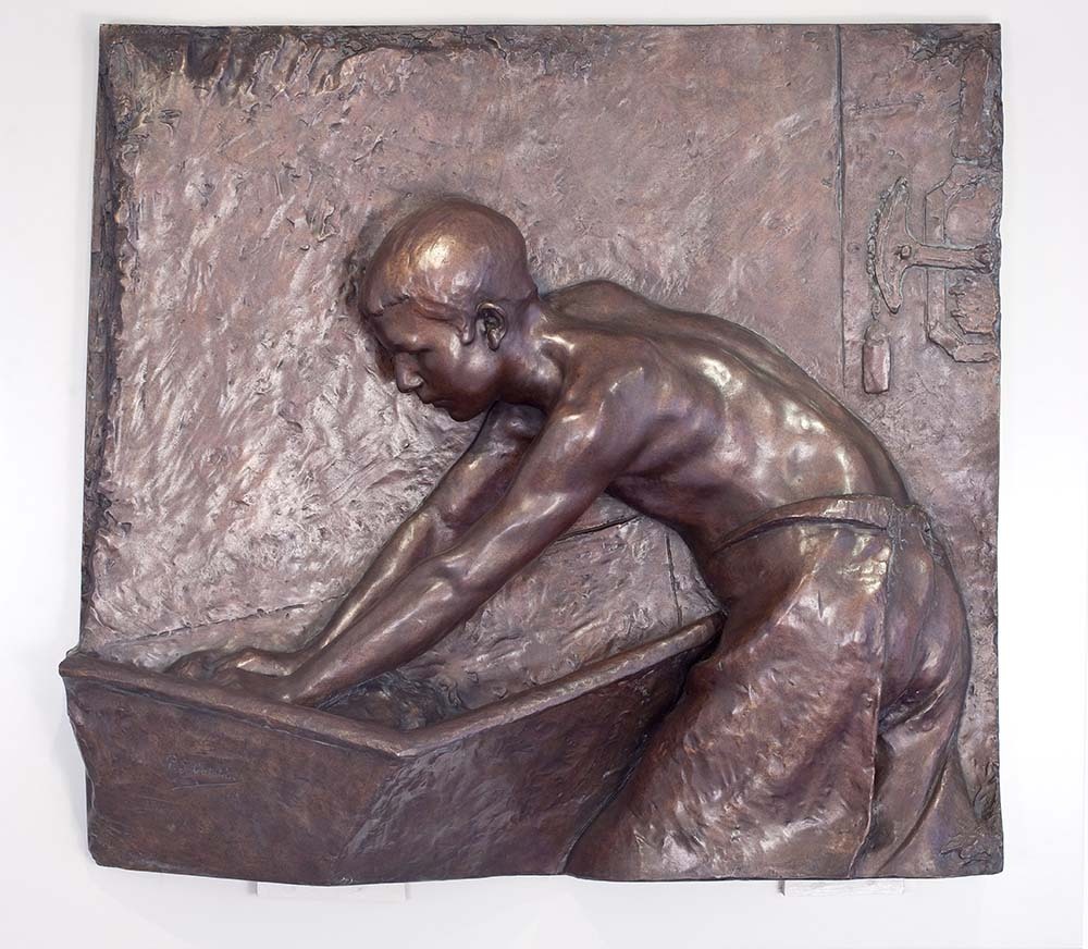 Pablo Gargallo. En la artesa. 1898. Bronce. Zaragoza, Museo Pablo Gargallo, Ayuntamiento de Zaragoza, n.º inv. 159.