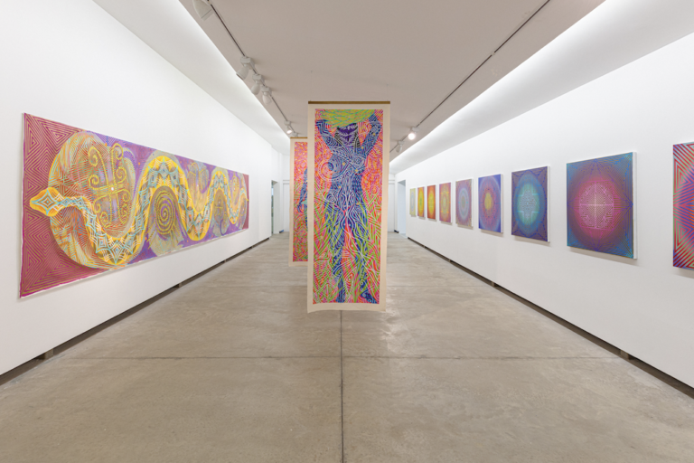 Daiara Tukano’s show at the Millan Gallery in São Paulo. Image courtesy of Ana Pigosso Millan Gallery.