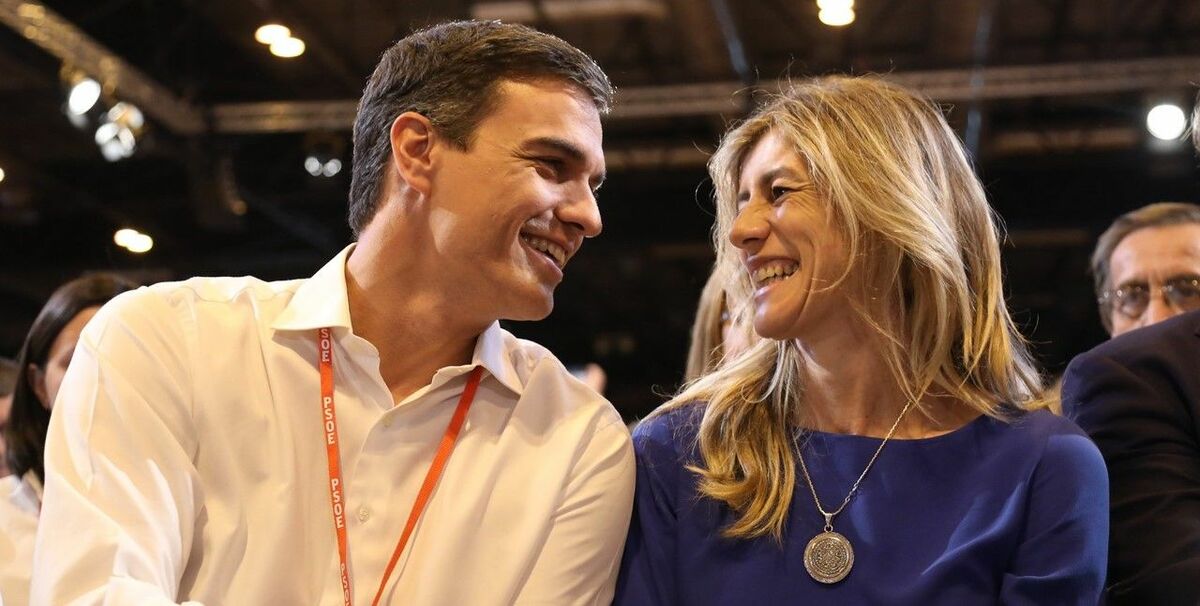 Pedro Sánchez y Begoña Gómez. | Foto: Flickr PSOE