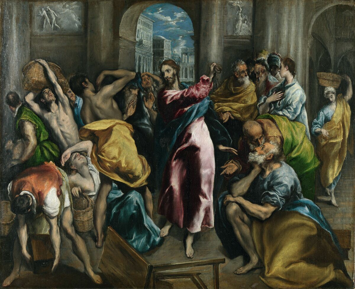 El_Greco_expulsión de los mercaderes del tempo