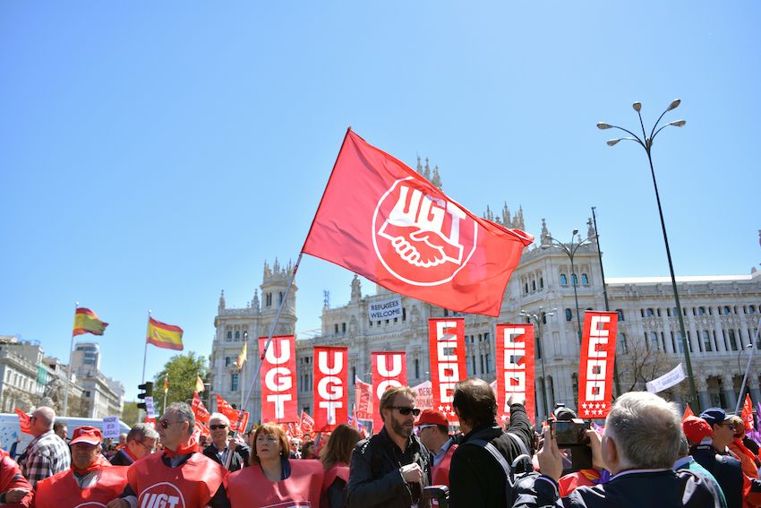 El modelo sindical, continua con reminiscencias franquistas. Sindicatos UGT CCOO
