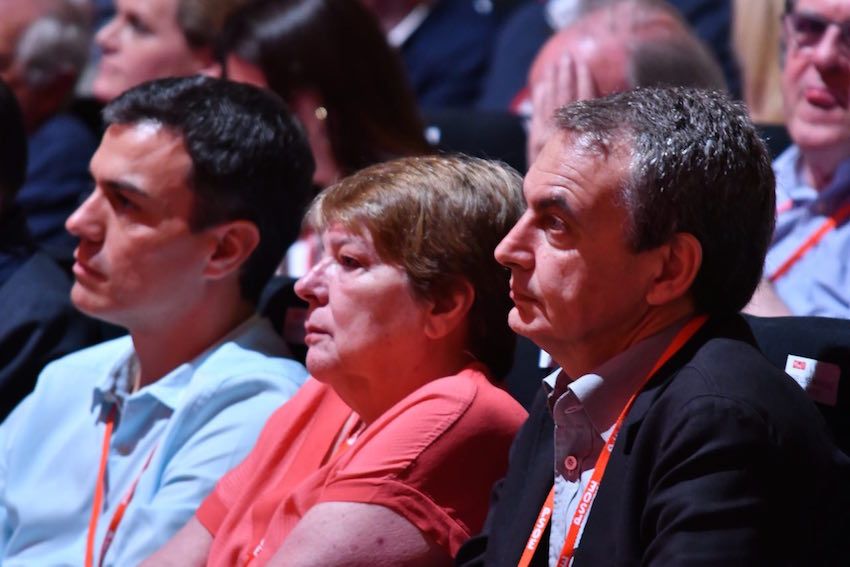 Pedro Sánchez y Zapatero