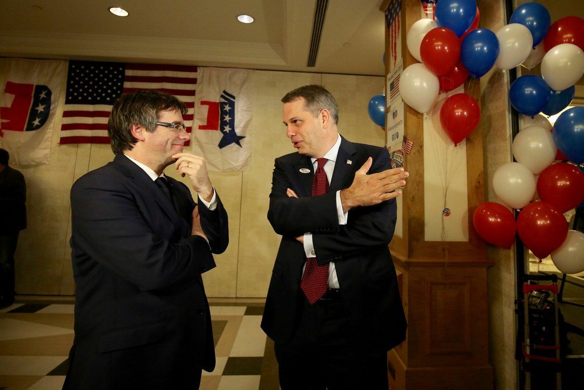 Puigdemont y Marcos Mandojana