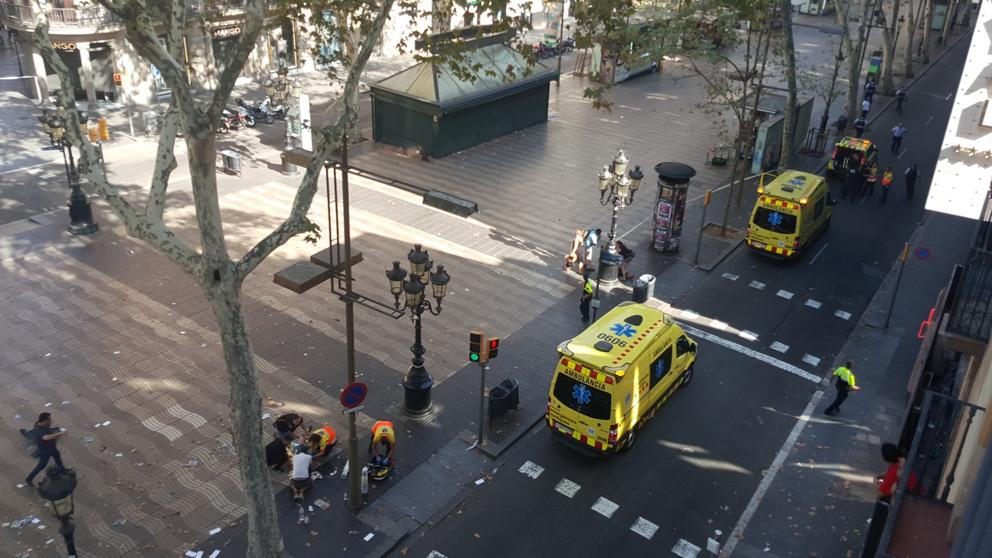 foto atentado Las Ramblas