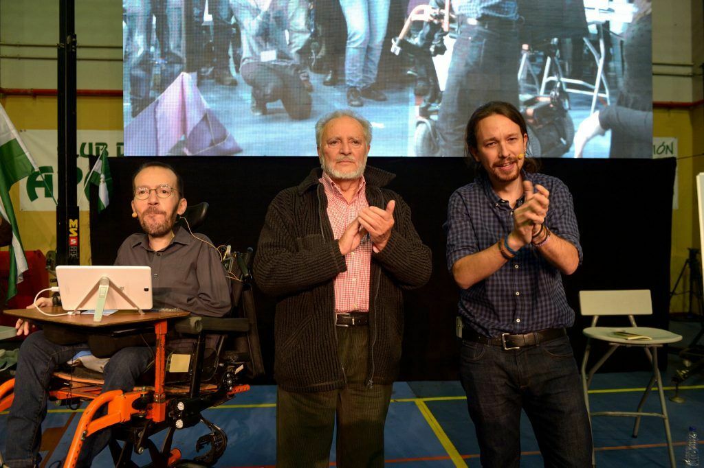 Echenique, Anguita y Pablo Iglesias