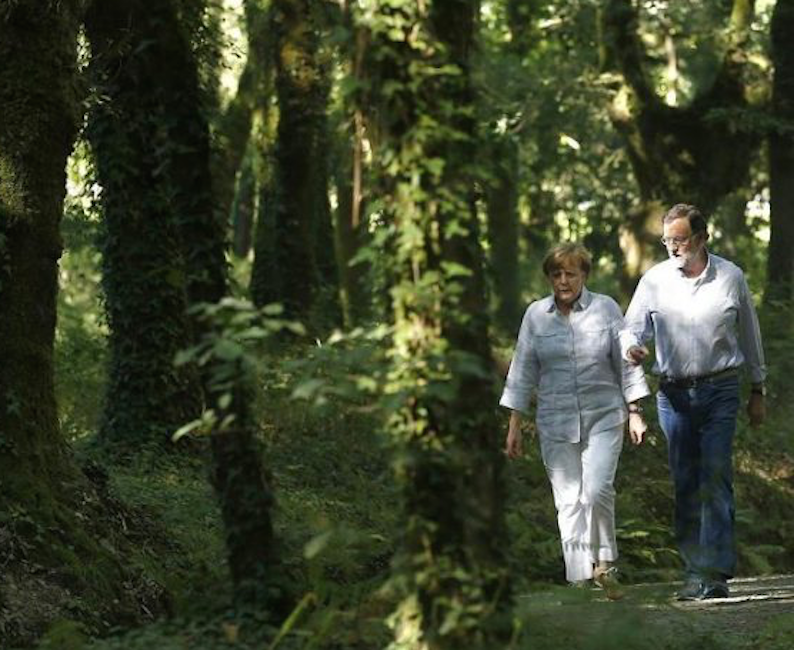 merkel y Rajoy