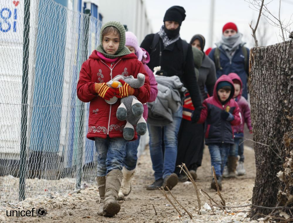 niños refugiados
