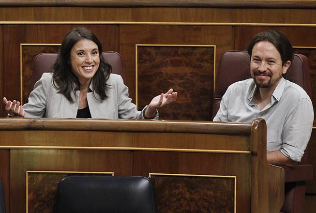 pablo Iglesias e Irene Montero