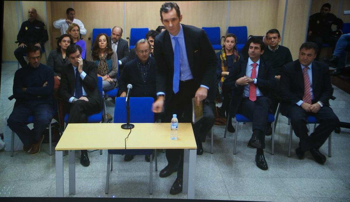 URDANGARIN CONTINÚA HOY SU DECLARACIÓN EN EL JUICIO DEL CASO NÓOS