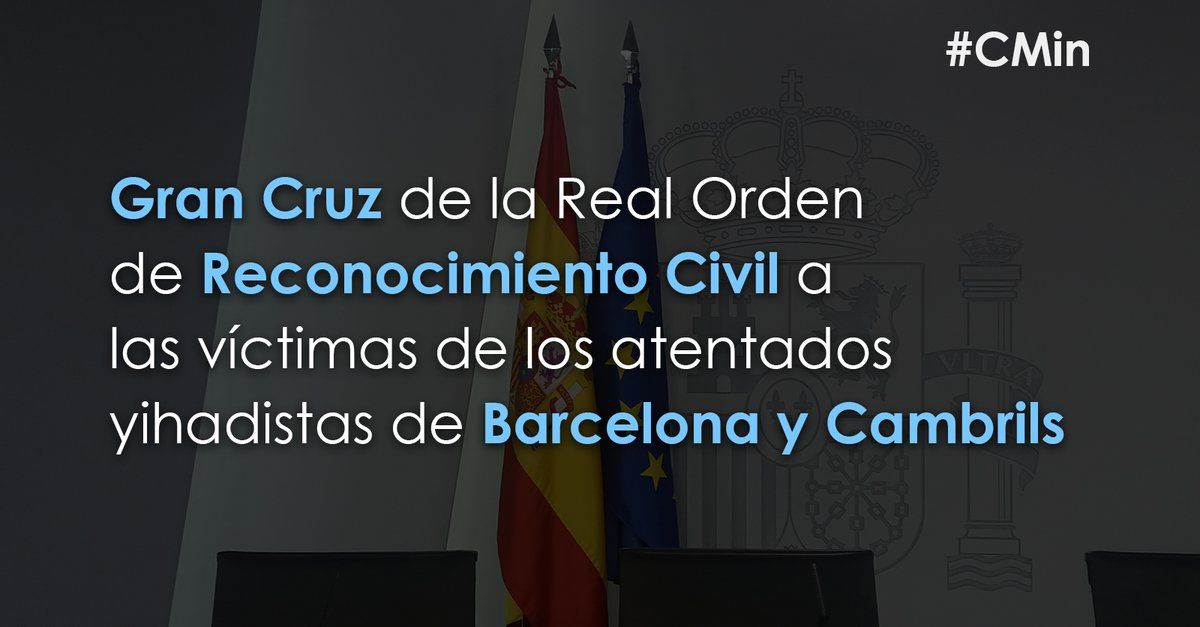 foto gran cruz a víctimas atentado terroristas