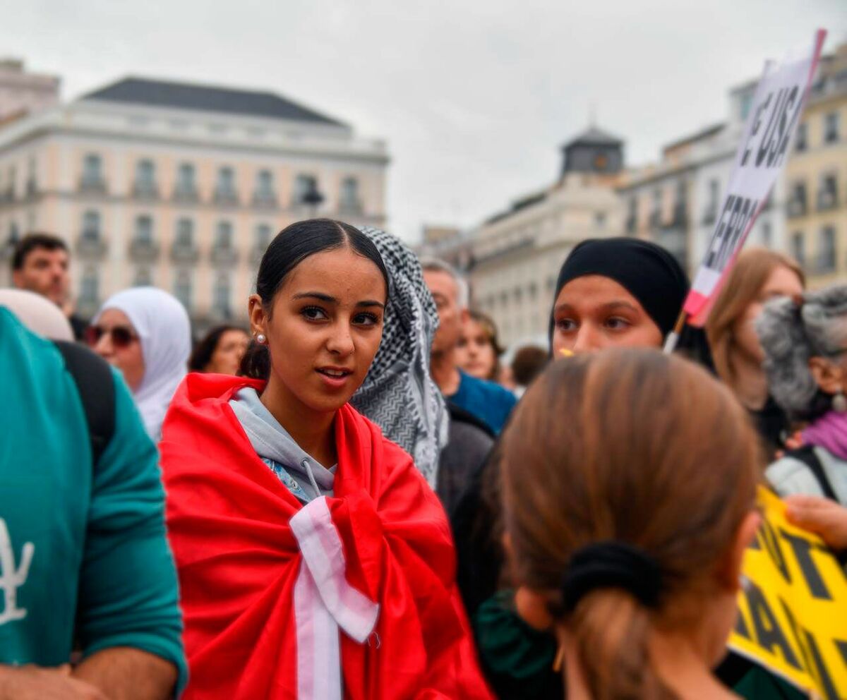 Decenas de miles de personas se manifiestan en Madrid en apoyo a Palestina, foto Agustín Millán