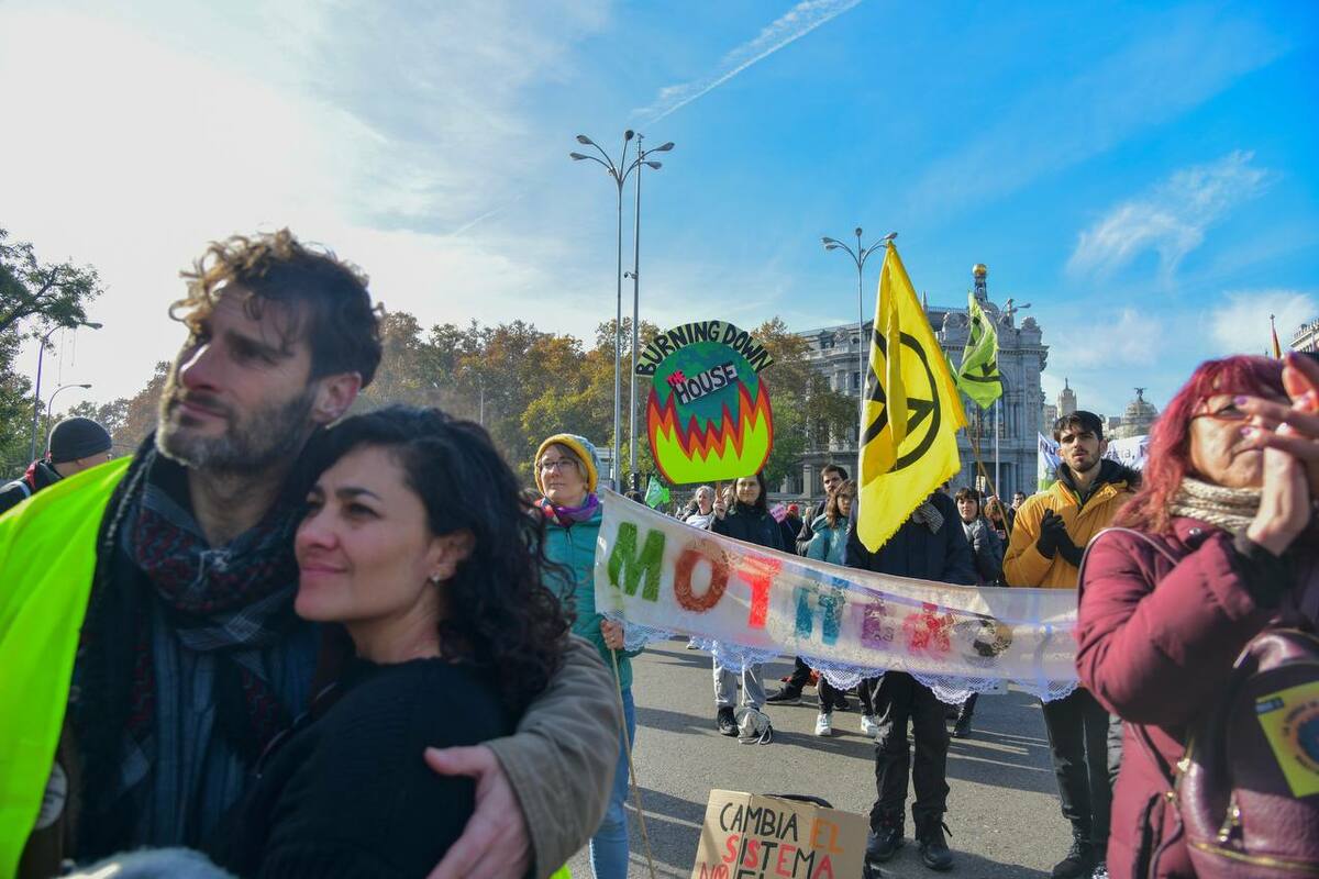 Manifestación por el clima en Madrid, foto Agustín Millán