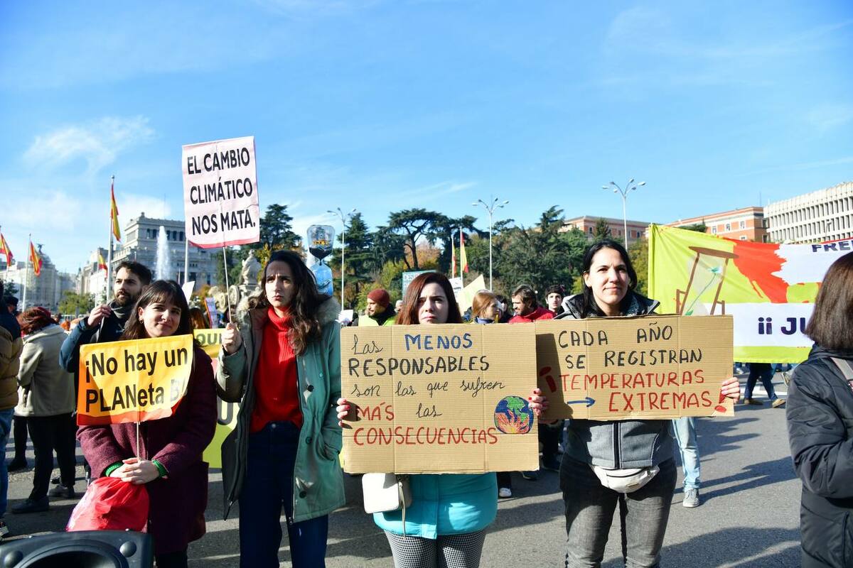 Manifestación por el clima en Madrid, foto Agustín Millán