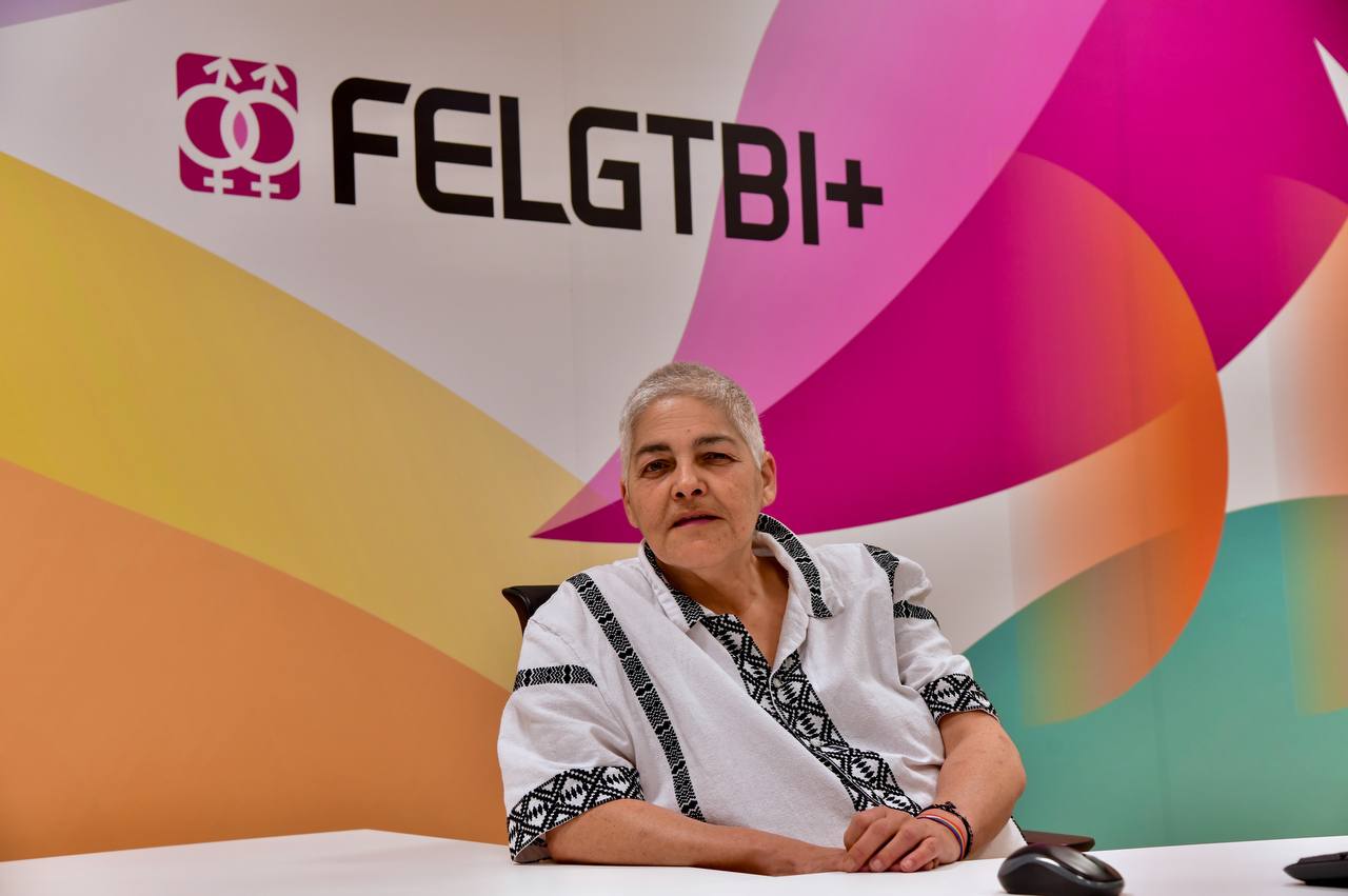 Uge Sangil, presidenta de la FELGTBI+, foto Agustín Millán
