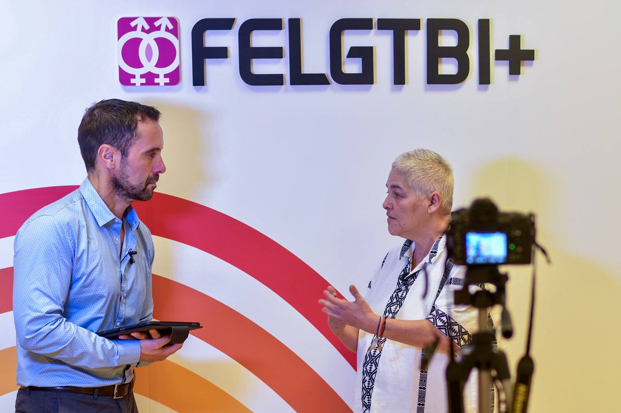 Uge Sangil, presidenta de la FELGTBI+, foto Agustín Millán