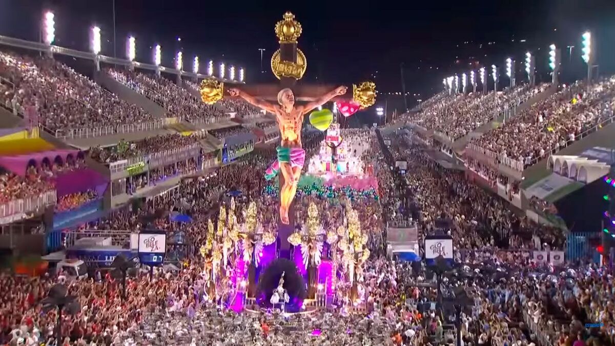 Desfile de las Samba en el Carnaval de Río de Janeiro, Brasil