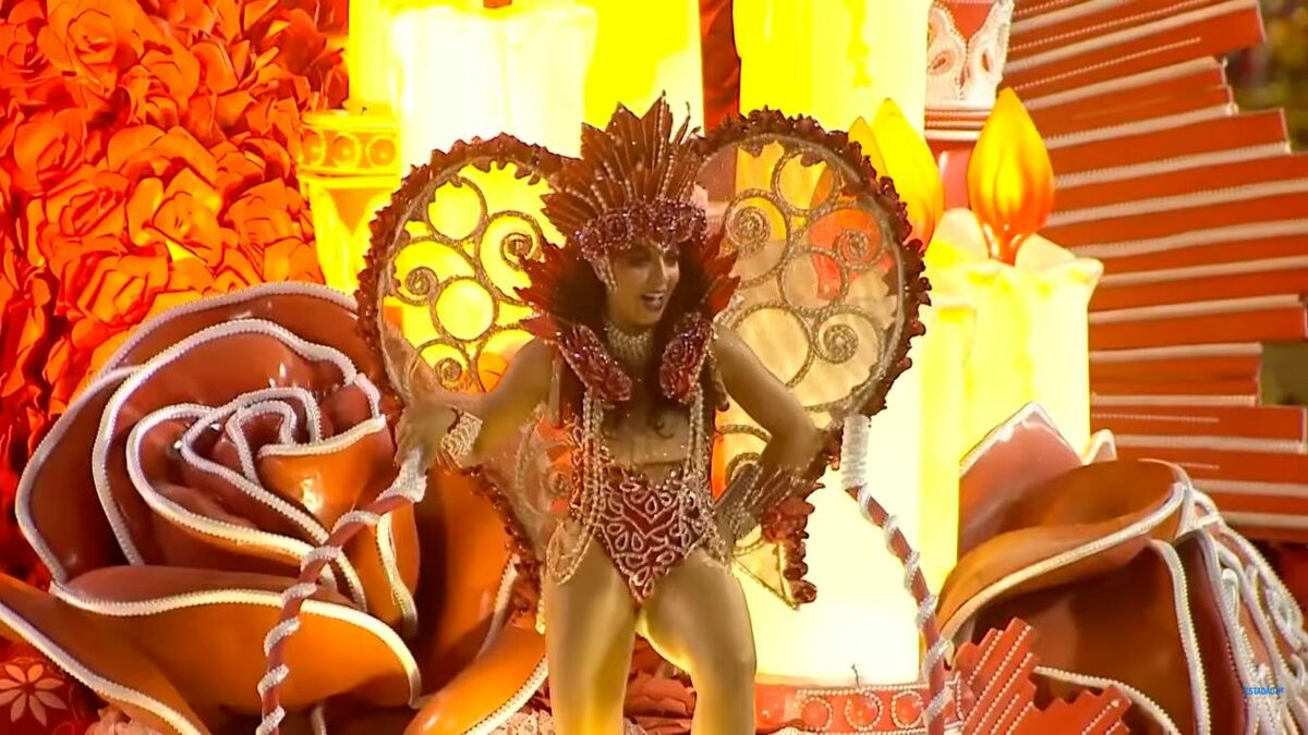 Desfile de las Samba en el Carnaval de Río de Janeiro, Brasil