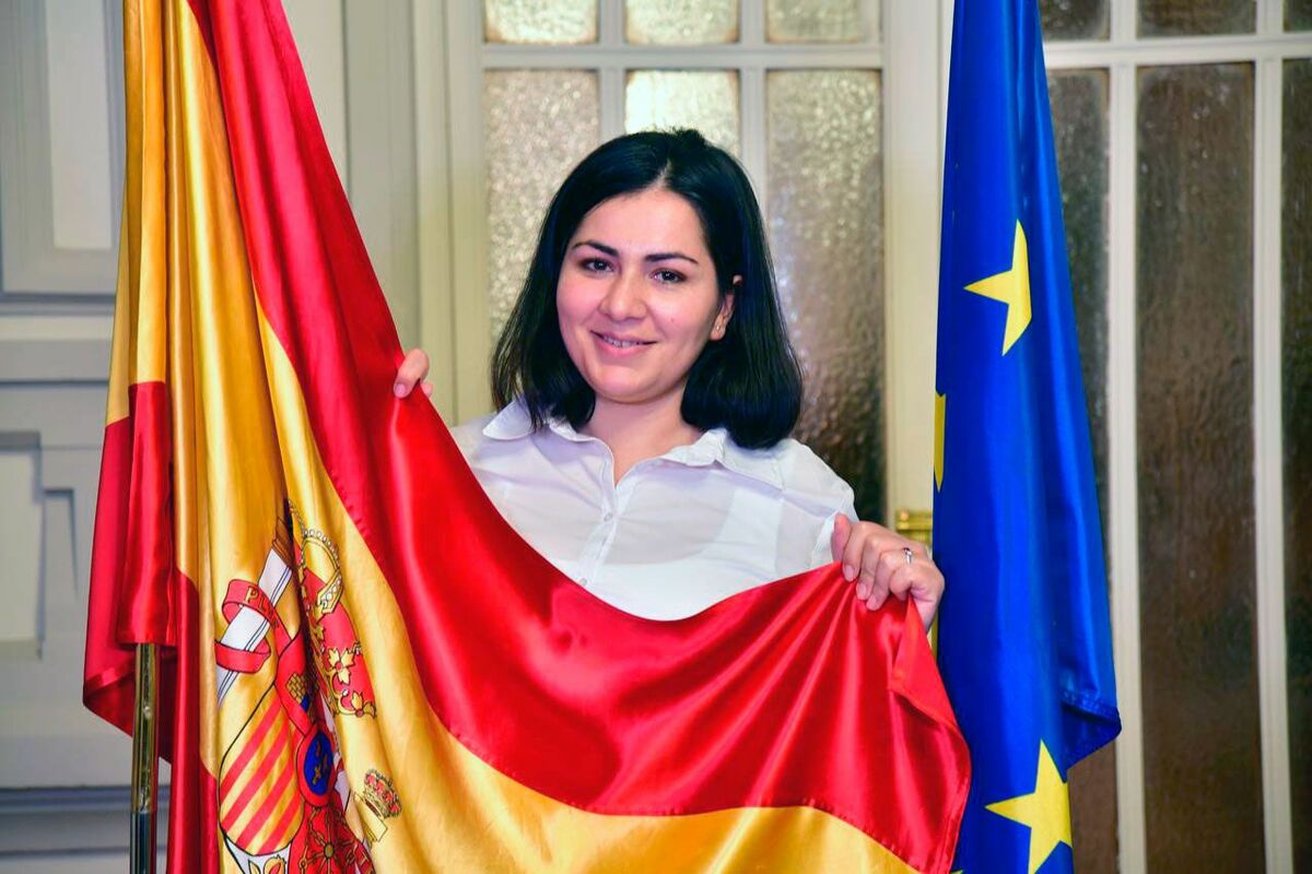 Khadija Amin, periodista afgana exiliada en España, foto Agustín Millán