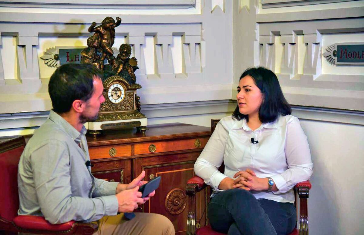 Khadija Amin, periodista afgana exiliada en España, foto Agustín Millán