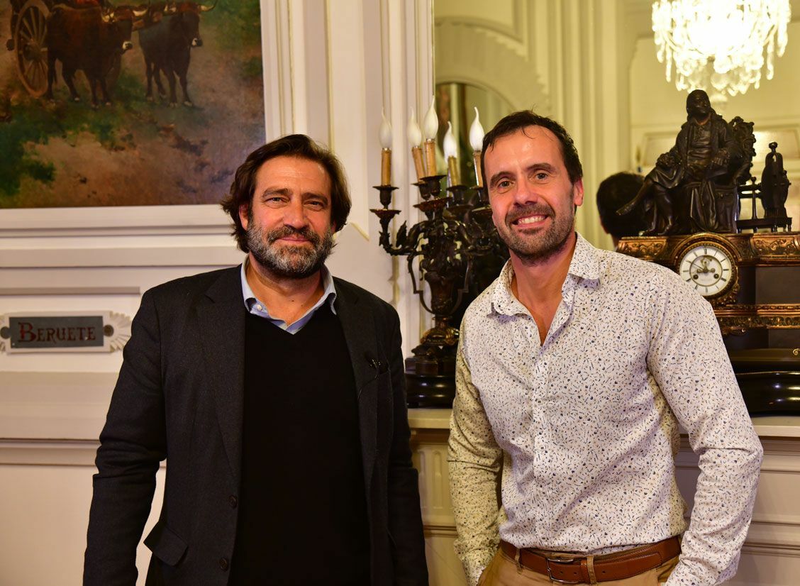 Luis Arroyo Martínez, presidente del Ateneo de Madrid con Maximiliano Fernández, foto Agustín Millán