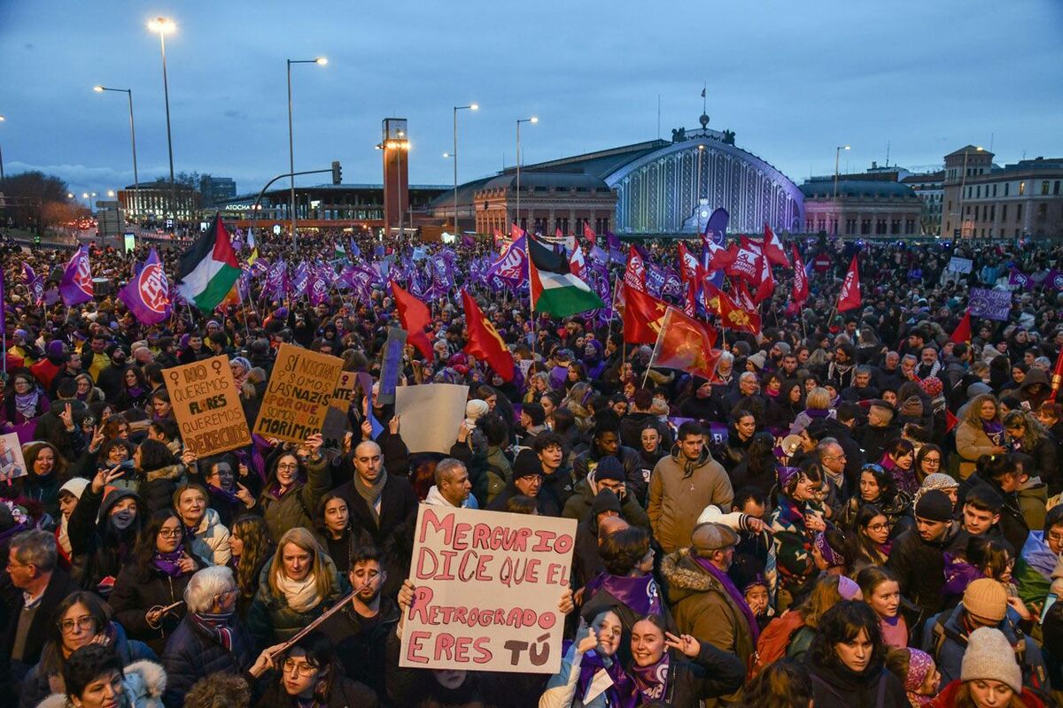 Manifestación 8M en Madrid, foto Agustín Millán