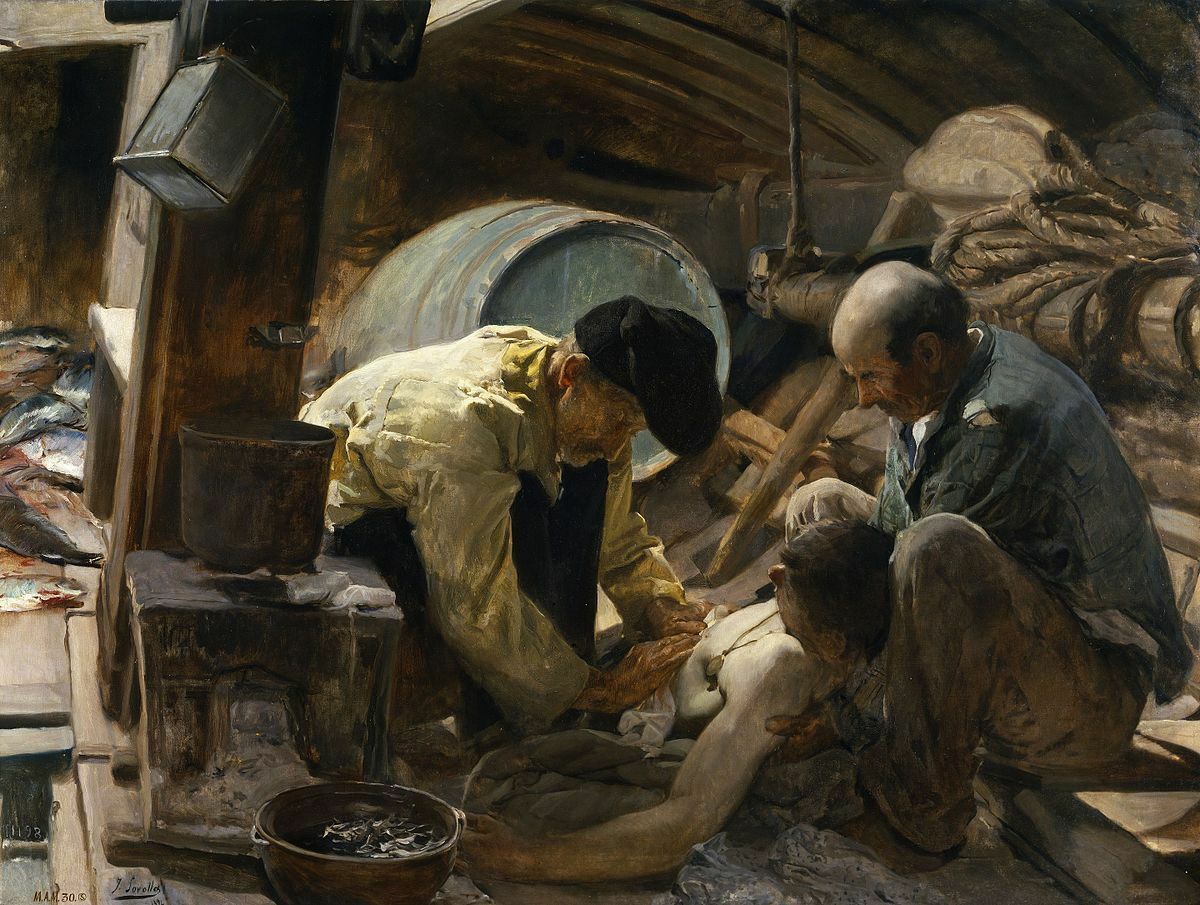 ¡Aún dicen que el pescado es caro!, de Joaquín Sorolla (1894)
