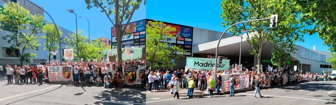 Protestas contra la Planta de Biogás de Cubas de la Sagra en la Asamblea de Madrid